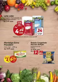 Tabloide Dia Página 3: Manteiga extra president com sal €9,99, Batata congelada mccain airfryer extracrocante €12,90