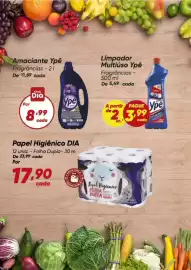 Tabloide Dia Página 4: Limpador Multiúso Ypê €3,99, Amaciantes ype fragrâncias €8,99