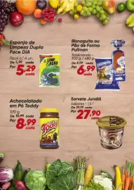 Tabloide Dia Página 5: Sorvete Jundiá €27,90, Bisnaguito ou Pão de Forma Pullman €6,99