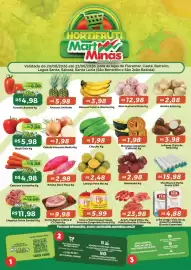 Folheto Mart Minas Página 1: Batata Doce Roxa €2,98, Cenoura Vermelha Kg €4,98