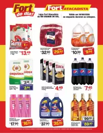 Tabloide Fort Atacadista Página 1: De - capa de coxão mole friboi a vácuo €32,90, Copacol - frango congelado €10,98
