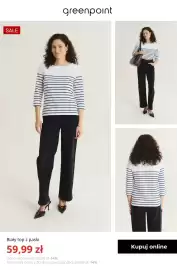 Greenpoint gazetka tydzień 34 Strona 8: Biały top w paski Greenpoint €59,99