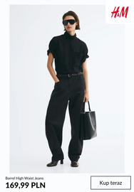 H&M gazetka tydzień 34 Strona 10: Jeansy damskie Barrel High Waist €169,99