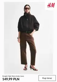 H&M gazetka tydzień 34 Strona 6: Jeansy Straight High Waist Ankle Jeans H & M €149,99