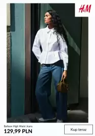 H&M gazetka tydzień 34 Strona 9: Jeansy damskie H & M Balloon High Waist €129,99