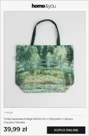 Home&You gazetka Strona 13: Torba Japanese bridge 50x40 cm z motywem z obrazu Claude'a Moneta €39,99