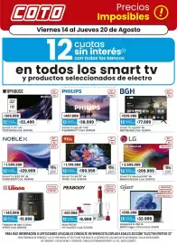 Catálogo Coto semana 34 Página 9: Lg smart tv nanocell 86" 4k €299.999,00, Tcl smart tv led 75" 4k €159.999,00