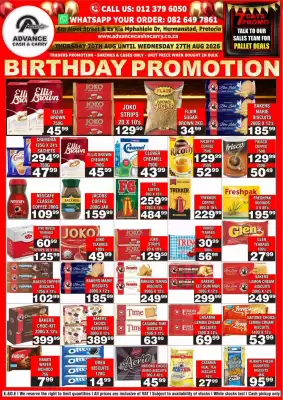 Advance Cash n Carry (valid until 27-08)