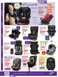 BabiesRUs catalogue Page 2: Merydian Car Seat €1.599,90, I-Swivel 360 I-Size Car Seat €3.699,90
