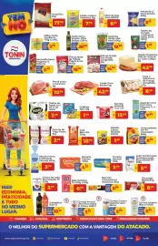 Catálogo Tonin Superatacado Página 1: Feijão Carioca Madrinha €7,99, Azeitona verde vale fértil €19,99