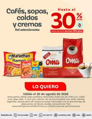 Olímpica (válido hasta 20-08)