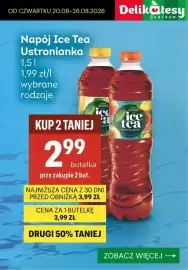 Delikatesy Centrum gazetka tydzień 34 Strona 10: Napój Ice Tea Ustronianka cytrynowa €2,99
