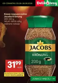 Delikatesy Centrum gazetka tydzień 34 Strona 6: Kawa rozpuszczalna Jacobs Krönung €31,99