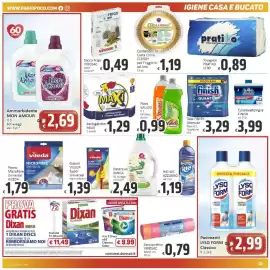 Volantino Paghi Poco Pagina 19: Asciugatutto MAXI €1,29, Tabs FINISH Ultimate Plus Quantum €3,29