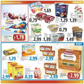 Volantino Paghi Poco Pagina 7: Gelatomerenda Plasmon Sammontana €2,99, Danacol Danone €2,99