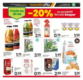 Volantino Eurospar Pagina 12: SPINACI IN FOGLIA €1,49, FARINA DI GRANO TENERO DESPAR TIPO 00 €0,55