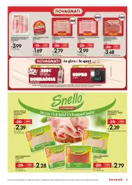 Volantino Bennet Pagina 5: Mortadella superconvenienza Rovagnati €2,79, Prosciutto cotto alta qualità Rovagnati €2,99