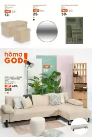 Folheto Hôma semana 34 Página 4: Puf c/almacenaje €12,00, Espejo de pared alice €25,00