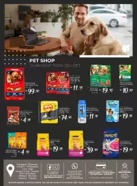 Encarte Giassi Supermercados Página 7: Areia higiênica pipicat floral €19,90, Ração Dog Chow €19,98