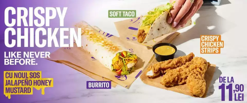 Taco Bell (valid până la 26-08)