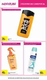 Catalogue Carrefour Market page 13: AXE Gel Douche €3,59, Sanex Spray corps €6,49