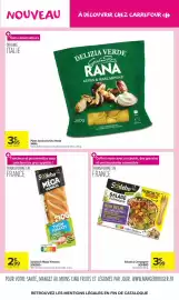 Catalogue Carrefour Market page 3: SODEBO Sandwich Méga Viennois €2,99, RANA Pâtes farcies Delizia Verde €3,65