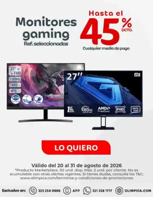 Olímpica (válido hasta 31-08)