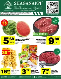 Shaganappi Mediterranean Market flyer week 34 Page 1