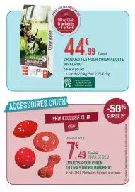 Catalogue Botanic page 3: VIVACROC Croquettes pour chien adulte €44,99, BUBIMEX Jouets pour chien €7,49
