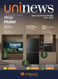 Volantino Unieuro Pagina 1: Frigorifero Cube 90 Horizon Collection HCR59F18DNMB €1.099,00