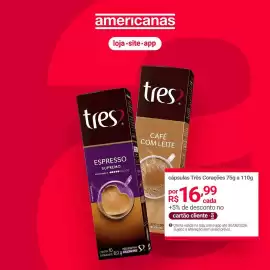 Encarte Lojas Americanas Página 2: Cápsulas Três Corações €16,99