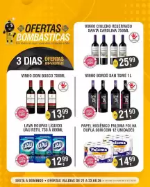 Catálogo Supermercados Varandas Página 6: Papel higiênico paloma folha dupla €14,99, Vinho bordô san tomé €21,90