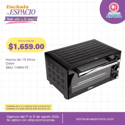 Almacenes Anfora (válido hasta 31-08)