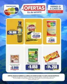 Catálogo Surtifamiliar Página 4: Café Ginebras El Nuestro €23.650,00, Bebida Achocolatada Milo €9.650,00