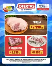 Catálogo Surtifamiliar Página 5: Pierna de cerdo €7.990,00, Tocineta €8.990,00