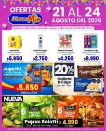 Catálogo MercaTodo Página 9: Pasabocas Yupi €9.990,00, Ponqué Comapan €4.250,00