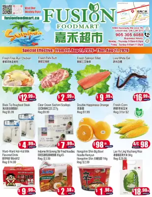 Fusion Supermarket flyer (valid until 27-08)