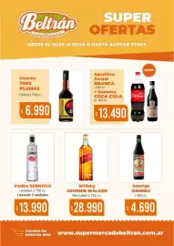 Catálogo Beltrán Supermercados Página 8: Tres plumas licores €6.990,00, Fernet branca aperitivo €13.490,00