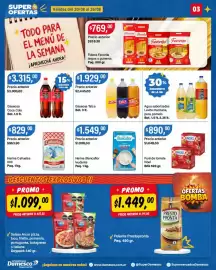 Catálogo Supermercados Damesco semana 34 Página 3: Talca gaseosa €1.929,00, Blancaflor harina leudante €1.549,00