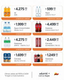 Catálogo El Milagro Mayorista semana 34 Página 18: Palau agua mineral bidón €1.999,00, Schneider cerveza €2.449,00