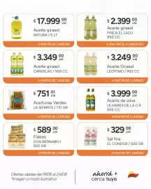 Catálogo El Milagro Mayorista semana 34 Página 13: Don bernabeu fideos €589,00, La sierrita aceitunas verdes €751,01