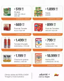 Catálogo El Milagro Mayorista semana 34 Página 14: Knorr sopas €1.899,00, Cañuelas harina 000 €18.999,00