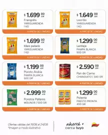 Catálogo El Milagro Mayorista semana 34 Página 16: Changuito pan de carne €2.590,00, Pampa blanca poroto alubia €1.199,00