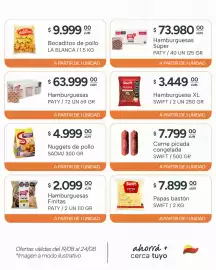 Catálogo El Milagro Mayorista semana 34 Página 17: Paty hamburguesas €63.999,00, Paty hamburguesas finitas €2.099,00