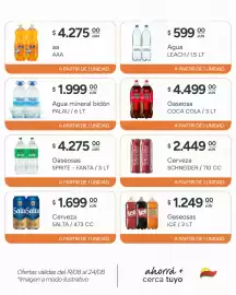 Catálogo El Milagro Mayorista semana 34 Página 18: Palau agua mineral bidón €1.999,00, Schneider cerveza €2.449,00
