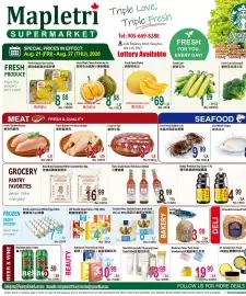 Mapletri Supermarket flyer week 34 Page 1