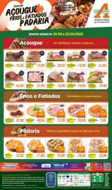 Folheto Atacadão Página 1: Seara - linguiça de frango/suina €19,90, Seara - carne suína copa lombo resfriada €19,90