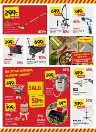 Jula kundeavis Side 6: Støvsuger 700 W €699,00, Saftkoker 5 l Ø22 cm €299,00