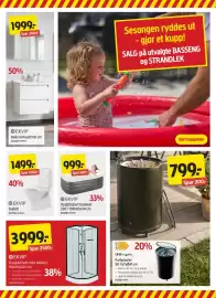 Jula kundeavis Side 7: Baderomssett 60 cm €1.999,00, Toalett €1.499,00