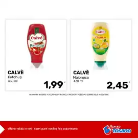Volantino Iper Tosano settimana 34 Pagina 2: Calvé Maionese Classica €2,45, Calvé Ketchup €1,99